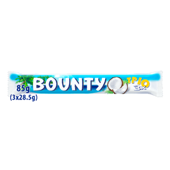 Батончик Bounty Trio з м'якоттю кокосу у молочному шоколаді 85г