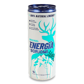 Напій соковий Borjomi Energia Original тутті-фрутті з/б 0,24л
