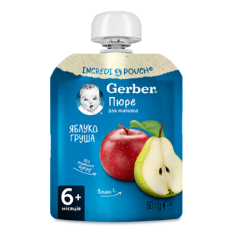 Пюре Gerber яблуко і груша 90г