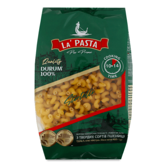Вироби макаронні La Pasta ріжки 400г