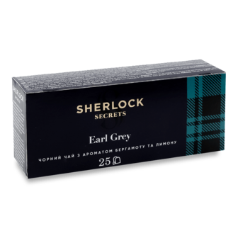 Чай чорний Sherlock Secrets Earl Grey 25*2г