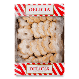 Печиво Delicia Домашнє з цукровою пудрою здобне 0,25кг