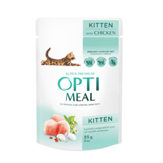 Корм для кошенят Optimeal з куркою 85г