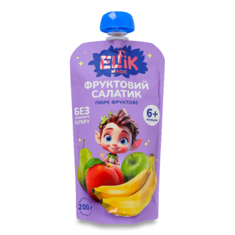 Пюре Elfik Magic Фруктовий салатик для дітей від 6 місяців 200г