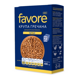 Крупа Favore гречана швидкозварювана 5*80г