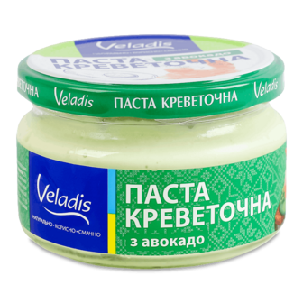 Паста креветкова Veladis з авокадо с/б 160г