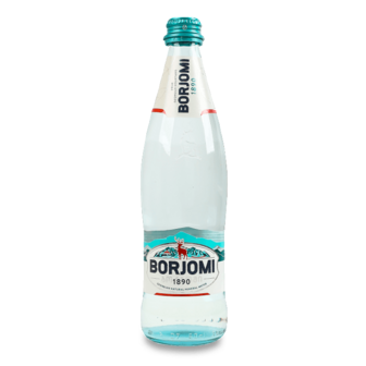 Вода мінеральна Borjomi сильногазована, скло 0,5л
