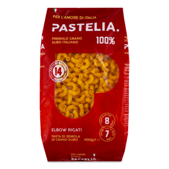 Вироби макаронні Pastelia Elbow Rigati 400г