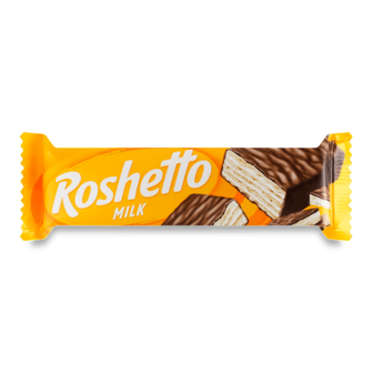 Вафлі Roshen Roshetto Milk глазуровані 34г