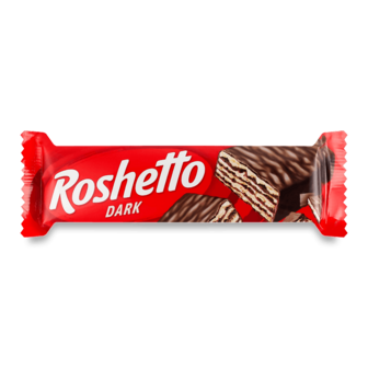 Вафлі Roshen Roshetto Dark глазуровані 34г