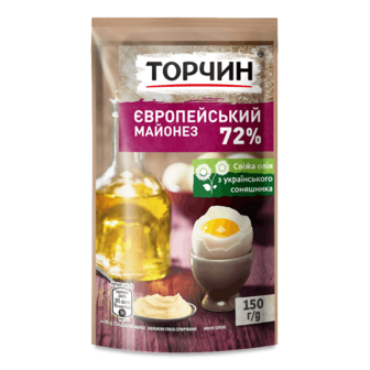 Майонез Торчин Європейський 72% д/п 150г