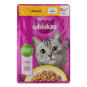 Корм для котів Whiskas з куркою в желе 85г