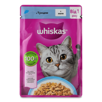 Корм для котів Whiskas з тунцем в желе 85г
