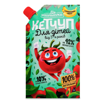 Кетчуп Pripravka для дітей з банановим пюре 200г