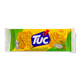 Крекер Tuc солоний зі сметаною та цибулею 100г