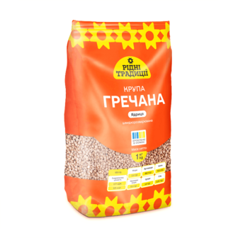 Крупа Рідні традиції гречана ядриця 1кг