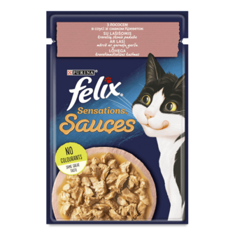 Корм для котів Felix Jellies Sensations з лососем і креветками 85г