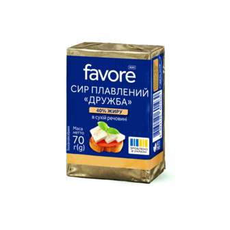 Сир плавлений Favore Дружба 40% 70г