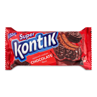 Печиво Konti Super Kontik зі смаком шоколаду 90г
