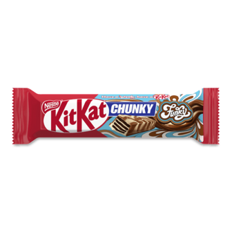 Вафлі Kit Kat Chunky Funky молочний шоколад у білій глазурі з какао 40г