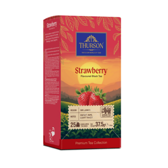 Чай чорний Thurson Strawberry з ароматом полуниці 25*1,5г