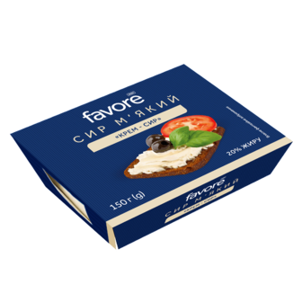 Сир м'який Favore Крем-сир 20% 150г