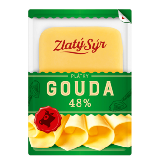 Сир Zlaty Syr Gouda напівтвердий нарізаний 48% 150г