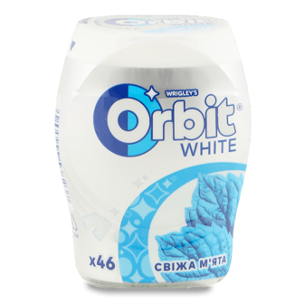 Гумка жувальна Orbit White Bottle Свіжа м'ята 64г