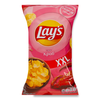 Чипси Lay's картопляні зі смаком краба 170г