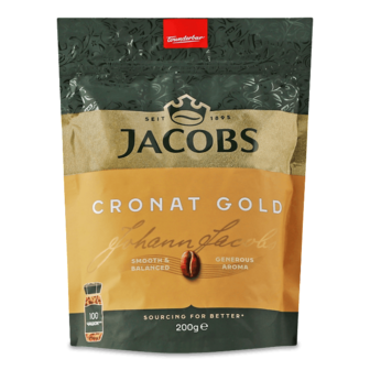 Кава розчинна Jacobs Cronat Gold сублімована д/п 200г