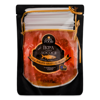 Ікра Caps Food імітована зі смак лосося пастер д/п 120г