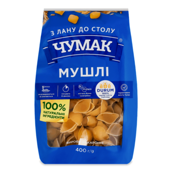 Вироби макаронні Чумак Мушлі 400г