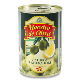 Оливки Maestro De Oliva з лимоном 280г
