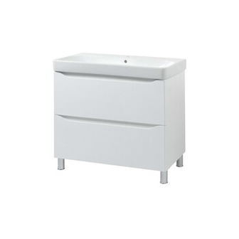 Шафка з умивальником 90 Smile Square White matt SM...