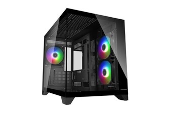 Корпус комп'ютерний Cougar FV150 MINI, 3*120mm передвстановлені, USB 3.2 Gen 2 Type-C, USB3.0 x2, Audio x 1, чорний