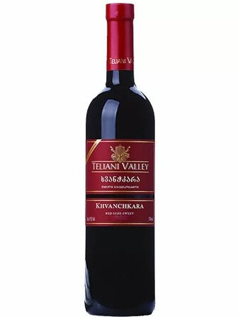 Вино Хванчкара, Teliani Valley, червоне напівсолодке 11.5% 0.75л