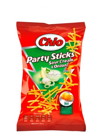 Соломка картопляна зі смаком сметани та цибулі Чіо Паті Стік / Chio Party Stick, Intersnack, 70г