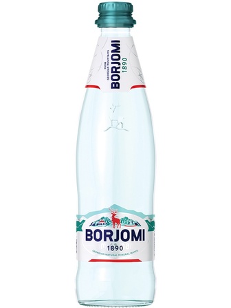 Мінеральна вода Боржомі / Borjomi, газ, скло, 0.75л