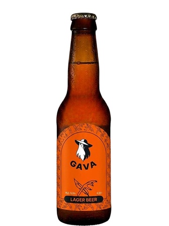 Пиво Гава, Лагер / Gava, Lager, 5.3%, 0.33л