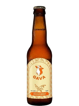 Пиво Гава, Вайсбір / Gava, Weissbier, 5.4%, 0.33л