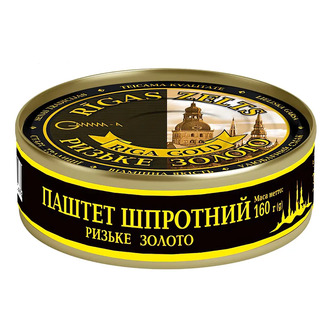 Паштет шпротний Ризьке золото 160 гр