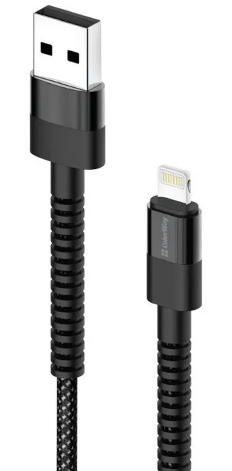 Кабель ColorWay USB - Lightning 2.4 А 1 м (4823108627582)