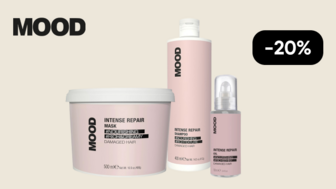 -20% на професійні засоби для волосся Mood лінійки Intense Repair