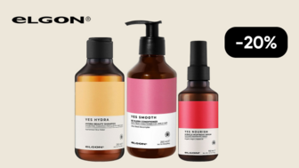 -20% на товари бренду Elgon, лінійки Yes Smooth, Yes Hydra, Yes Nourish