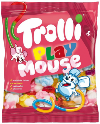 Цукерки Trolli playmouse фруктові жувальні 100г