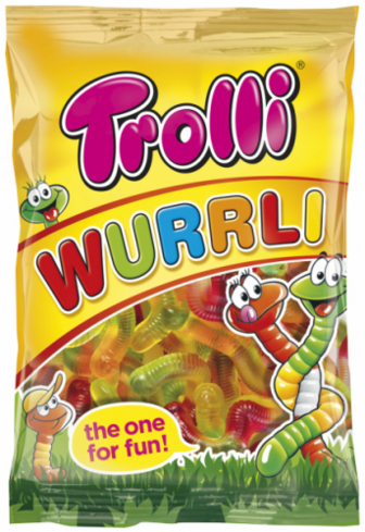 Цукерки Trolli Wurrli 100г