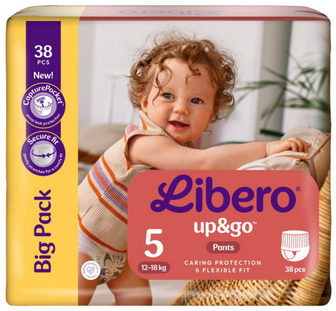 Підгузки-трусики Libero Up&Go 5 10-14кг 38шт