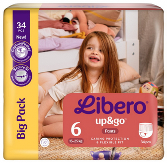 Підгузники Libero Up&Go 6 15-25кг 34шт .