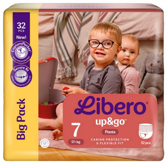 Підгузки Libero Up& Go Pants №7, 17+ кг, 32шт