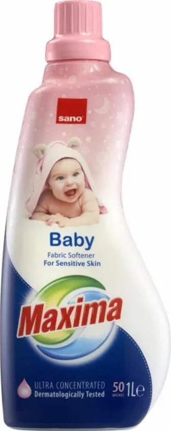 Суперконцентрований пом'якшувач для білизни Sano Baby, 1 л
